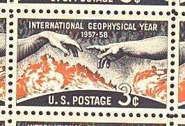 1958 sheet, Geophysical Year, Sc# 1107