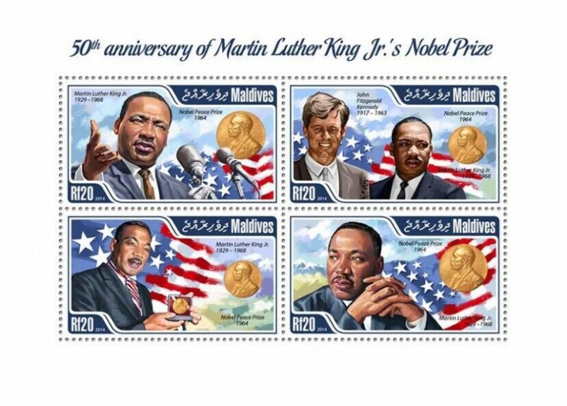 Maldives 2014 MNH-MARTIN LUTHER KING |  Scott Code: 3222