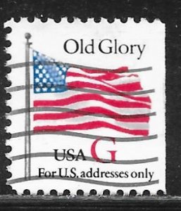 USA 2885: (32c) Old Glory, red G, single, used, VF