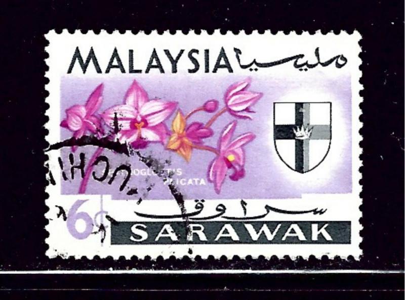 Sarawak 231 Used 1965 Flowers