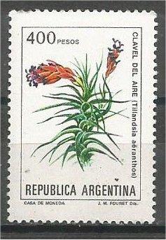 ARGENTINA, 1982, MNH 400p, Flowers, Scott 1346