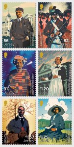 Jersey - Postfris/MNH - Complete set Black History 2022