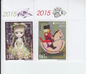 2015 Bulgaria Old Toys Europa (Scott 4714-15) MNH