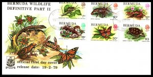 Bermuda 363-379 Animals Set of Three U/A FDC