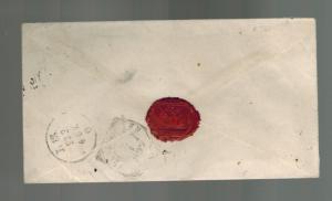 1897 Java Netherlands Indies Cover to Leipzich Holland Red Wax Seals