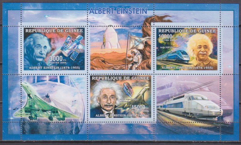 2006 Guinea 4287-89KL Albert Einstein 7,50 €​​​​​​​