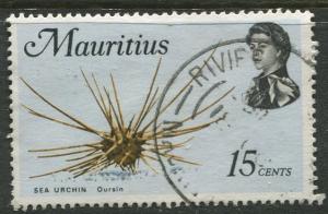 Mauritius - Scott 344 - QEII Pictorial Definitives -1969 -Used -Single 15c Stamp