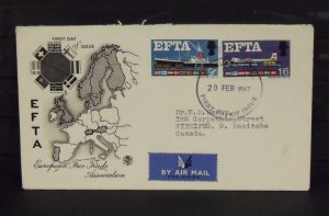 15366   GREAT BRITAIN   FDC # 480-481     E.F.T.A.        CV$ 6.50