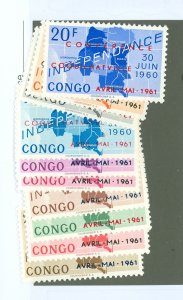 Congo, Democratic Rep. (ex Bel. Congo/Zaire) #371-380 Mint (NH) Single (Complete Set)