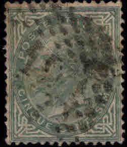 Italy Scott 26  Used 5c stamp