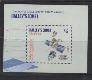 Tonga - Niuafo'ou #366 (2017 Halley's Comet sheet) VFMNH CV $5.75