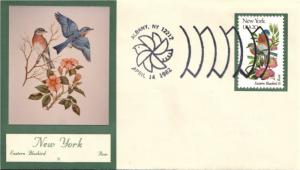 #1984 New York Birds - Flowers Double A FDC