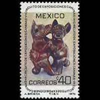 MEXICO 1974 - Scott# 1062 Dancing Dogs Set of 1 NH