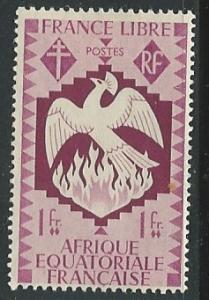 French Equatorial Africa + Scott # 148 - MH