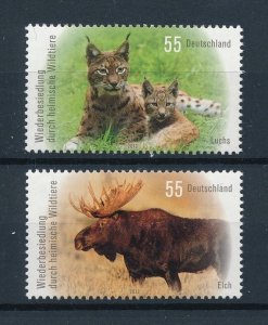 [98211] West Germany Bund. 2012 Wild life Lynx moose  MNH