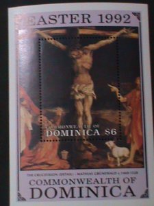 DOMINICA-1992-EASTER'92 SHEET,-MINT S/S VERY FINE WE SHIP TO WORLDWIDE