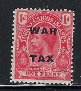 Turks and Caicos MR7 MH 1918 issue (ak1866)