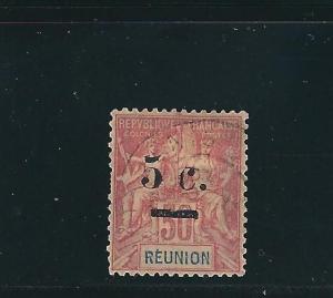 Reunion 57 Y&T 53 Used F/VF 1901 SCV $7.25