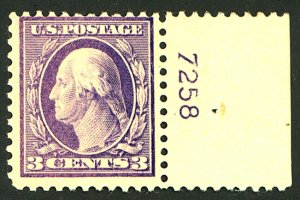 U.S. #464 MINT PL# SINGLE OG NH