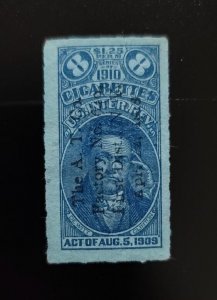 8 Cigarettes, U.S. Internal Revenue, Act of Aug. 5, 1909, De Witt Clinton, BEP