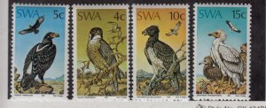 South West Africa Sc 373-6 NH issue of 1975 - Birds