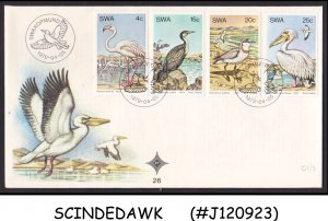 SOUTH WEST AFRICA - 1979 WATERBIRDS / BIRDS - 4V - FDC