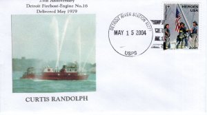 FIREBOAT-ENGINE NO. 6 - DETROIT RIVER STATION, MI  2004   FDC17808