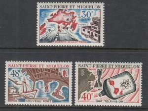 St Pierre and Miquelon 374-376 MNH VF