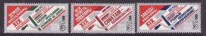 Russia-Sc#5740-2-unused NH set-Party Congress-1988-