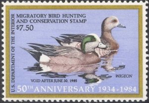 RW51, Widgeons Federal Duck Stamp VF OG NH - Stuart Katz