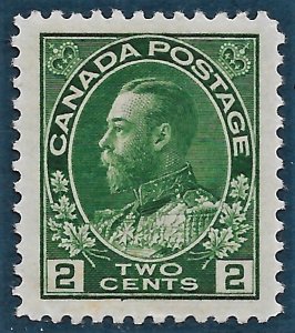 Canada #107 XF LH Jumbo Margins