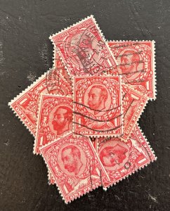 Great Britain #KGV Lot of 10 Used stamps - Unchecked Minimum CV$36.00