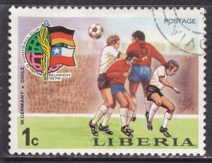 Liberia 675 World Cup Soccer 1974