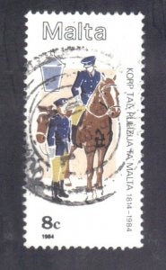 MALTA SCOTT #644 USED 8c  1984