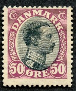 Denmark Sc# 121, MHR, SCV $75.00