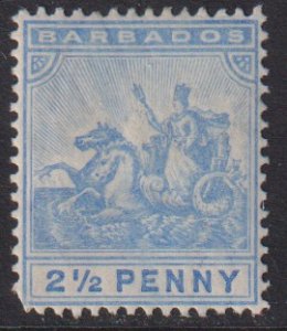 1904 - 10 Barbados Badge of the Colony 2½ Penny issue MMH Sc# 96 CV $35.00