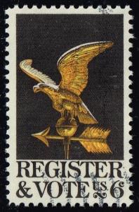 US #1344 Register & Vote; Used