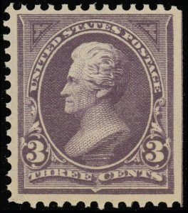 Scott #268, Mint-VF-OG-NH, Natural Straight Edge, SCV $115.00! Lovely!