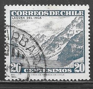 Chile 329: 20c Inca Lake, used, F-VF