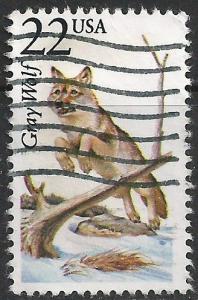US ~ Scott # 2322 ~ Used ~ Gray Wolf