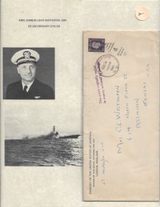 1947 Adm Charles Westhofen, USN U.S. Embassy London to Atchison, Ks (54463)