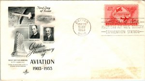 US C47 Powered Flight Artcraft Label FDC