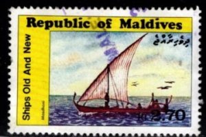 Maldive Islands - #1111 Ships - Masdhoni - Used