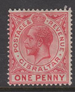 Gibraltar 1921 KGV 1d Sc#77 Mint