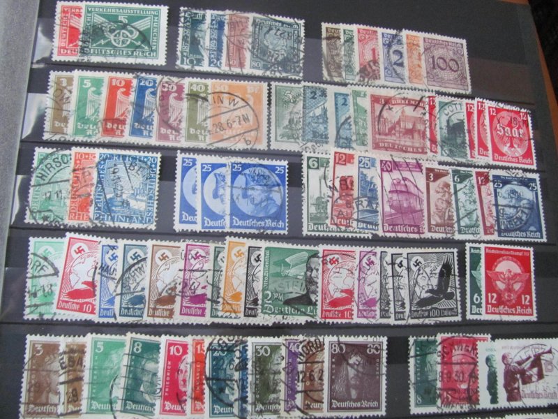 GERMANY 1920S-1940S USED ALMOST ALL  SETS VF/XF (116)