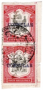 (I.B) Rhodesia/British Central Africa Revenue : Consular 8/-