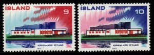 ICELAND SG509/10 1973 NORDIC COUNTRIES POSTAL CO-OPERATION MNH