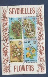 SEYCHELLES - Sc 283a - MNH S/S - Flowers - 