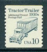 2457 10c Truck Fine MNH Dry Gum