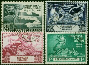 Leeward Islands 1949 UPU Set of 4 SG119-122 V.F.U